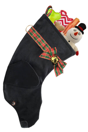 Black Labrador Decorative Dog Christmas Stocking