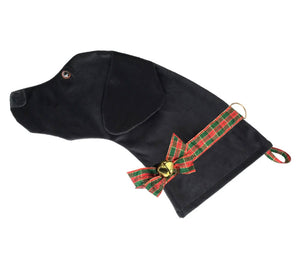 Black Labrador Decorative Dog Christmas Stocking