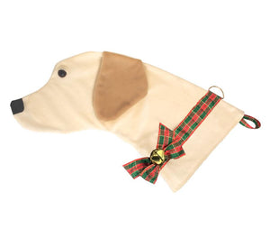 Yellow Labrador Decorative Dog Christmas Stocking
