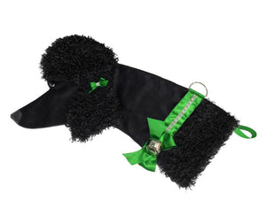 Black Poodle Decorative Dog Christmas Stocking
