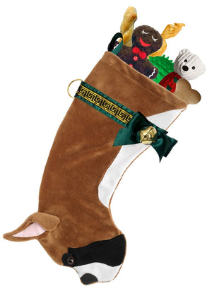 Boxer Hearth Decorative Dog Christmas Stocking