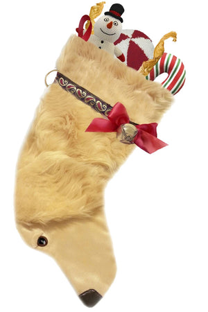 Golden Retriever - Long Hair Decorative Dog Christmas Stocking