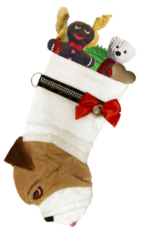 English Bulldog Decorative Dog Christmas Stocking