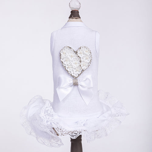 Endless Love Dog Dress in White