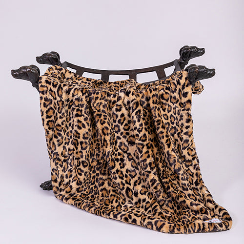 Cashmere Dog Blanket in Leopard