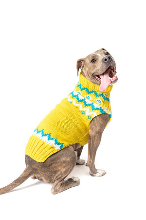 Electric Yellow Fairisle Sweater