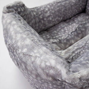 Cashmere Dog Bed in Silver Fawn