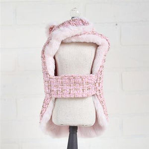 CC Tweed Dog Coat in Pink