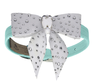 Susan Lanci Tiffi's Gift Collar with Clear Crystal - Posh Puppy Boutique