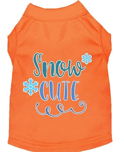 Snow Cute Screen Print Dog Shirt- in Many Colors
