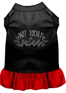 Not Today Satan Screen Print Dog Dress in Many Colors