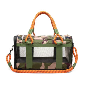 Out-of-office Pet Carrier in Orange Camo