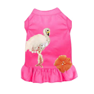 Beaded Fur and Rhinestone Flamingo in Many Colors
