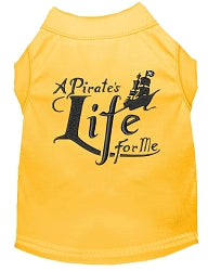 A Pirate's Life Embroidered Dog Shirt in Many Colors - Posh Puppy Boutique