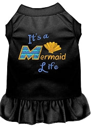 Mermaid Life Embroidered Dog Dress in Many Colors