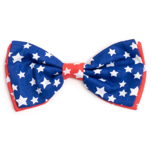 Navy/Red Stars Bow Tie