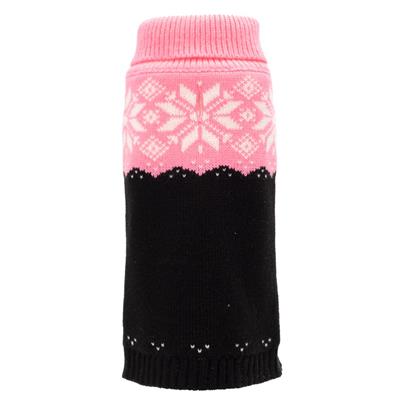 Neon Pink/Black Snowtrails Sweater