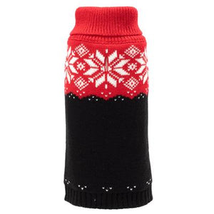 Red/Black Snowtrails Sweater
