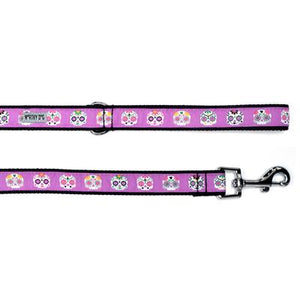 Skeletons Collar & Lead Collection - Purple