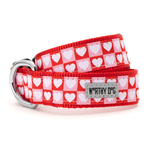 Colorblock Hearts Collar & Lead Collection