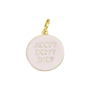 Adopt Don't Shop Pet ID Tag in Pink