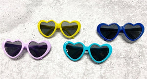 Tiny Dog Heart Sunglasses in Navy - Posh Puppy Boutique