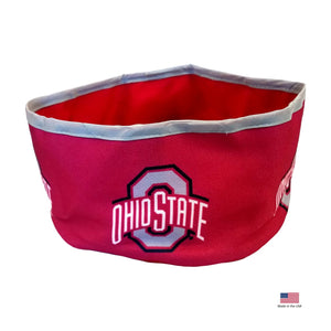 Ohio State Buckeyes Collapsible Pet Bowl