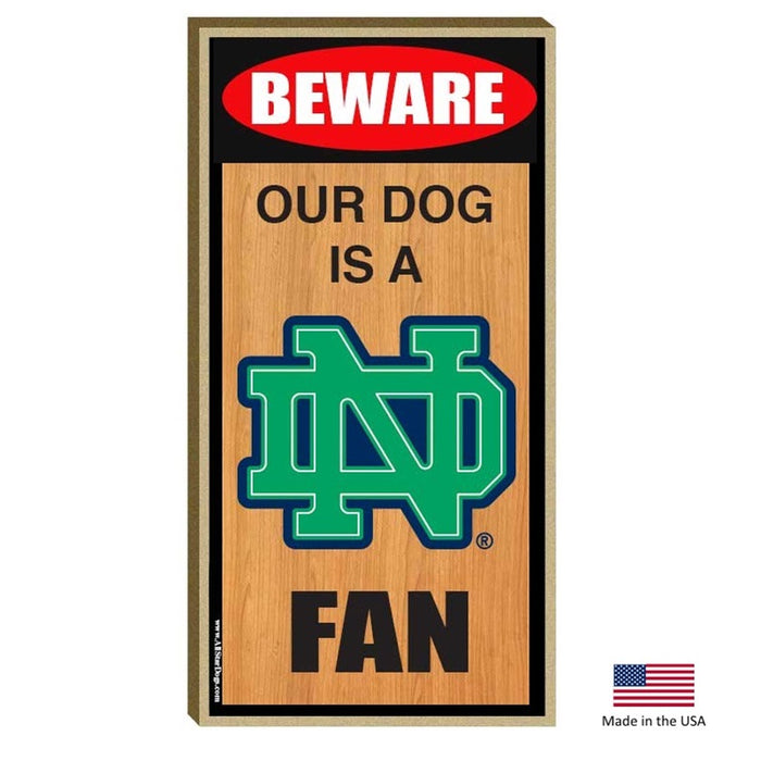 Notre Dame Fighting Irish Wood Sign