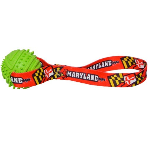 Maryland Terrapins Rubber Ball Toss Toy