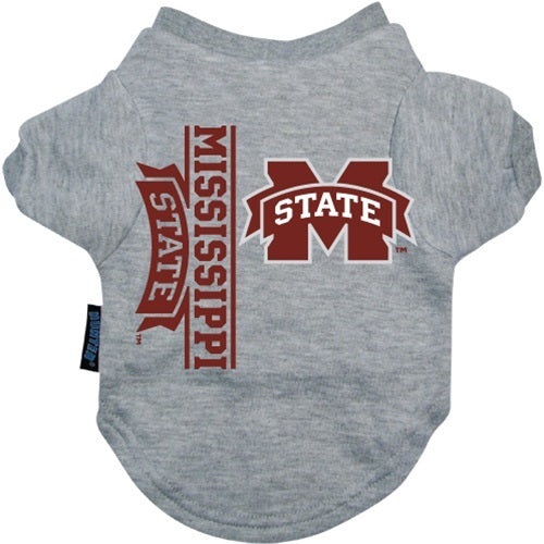 Mississippi State Heather Grey Pet T