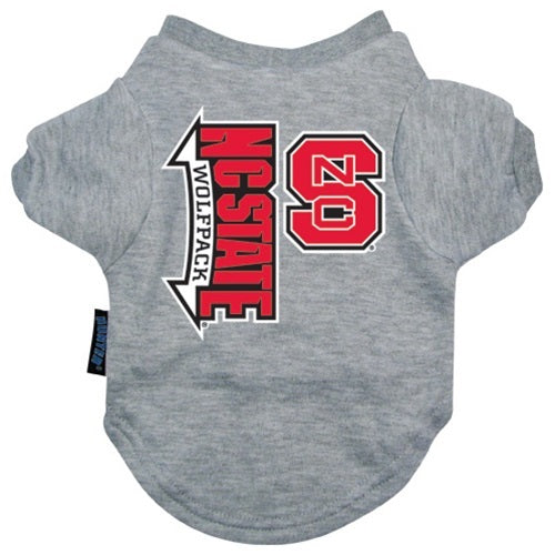 Nc State Wolfpack Heather Grey Pet T