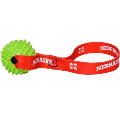 Nebraska Huskers Rubber Ball Toss Toy