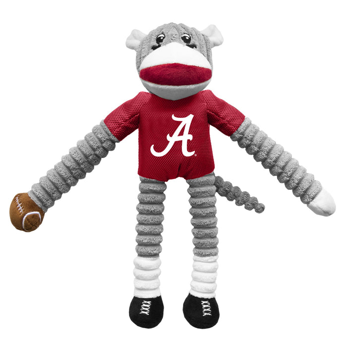 Alabama Crimson Tide Sock Monkey Pet Toy