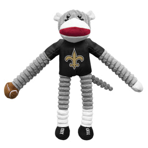New Orleans Saints Sock Monkey Pet Toy