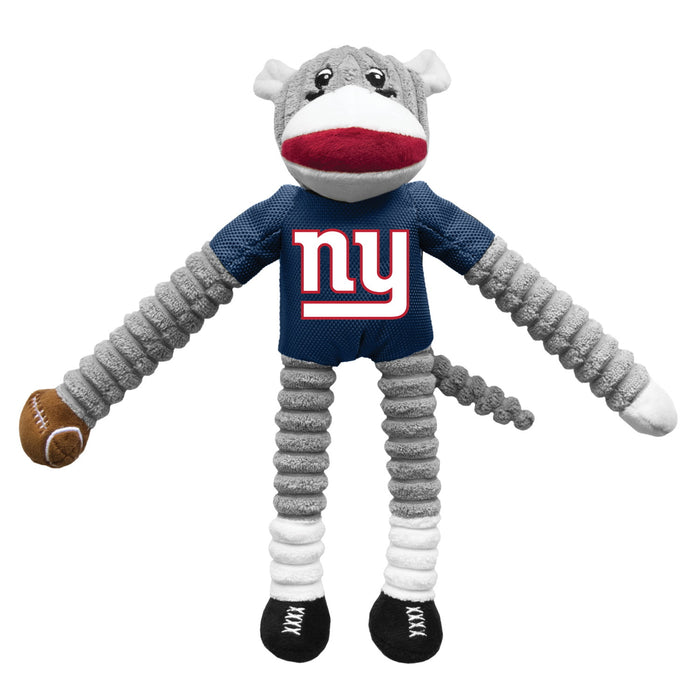 New York Giants Sock Monkey Pet Toy
