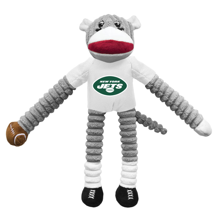 New York Jets Sock Monkey Pet Toy