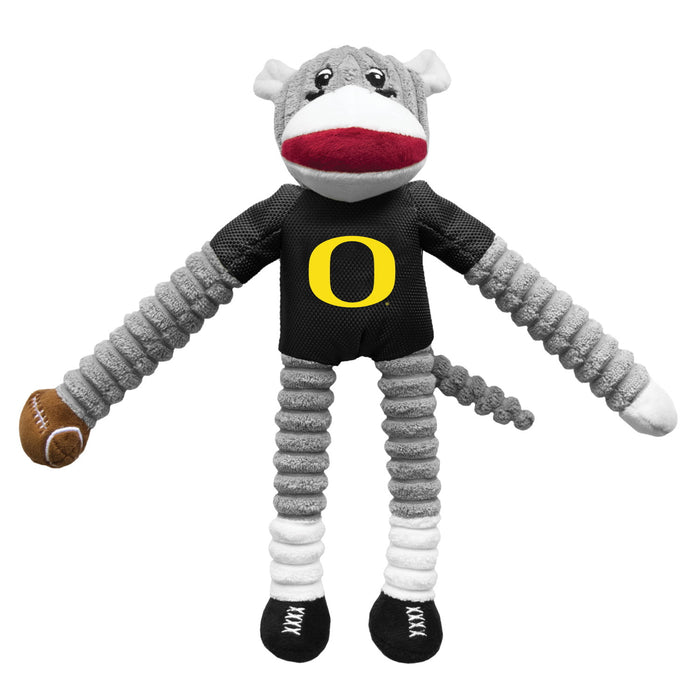 Oregon Ducks Sock Monkey Pet Toy