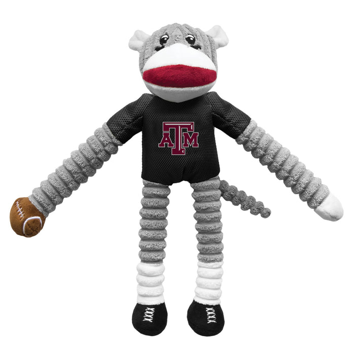 Texas A&m Aggies Sock Monkey Pet Toy