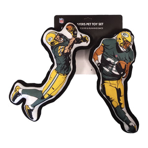 Green Bay Packers Players Pet Toy Set