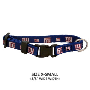 New York Giants Pet Nylon Collar