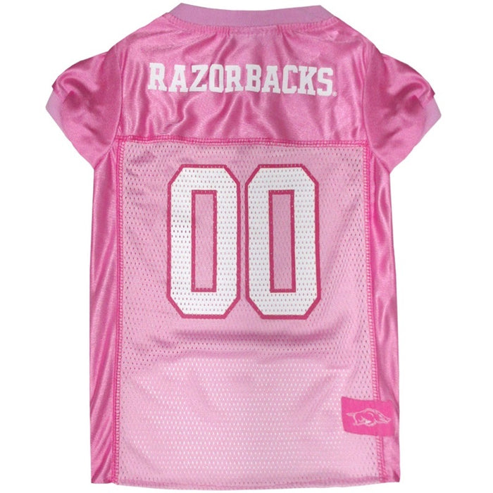 Arkansas Razorbacks Pink Pet Jersey