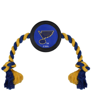 St. Louis Blues Pet Hockey Puck Rope Toy