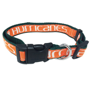 Miami Hurricanes Pet Collar By Pets First