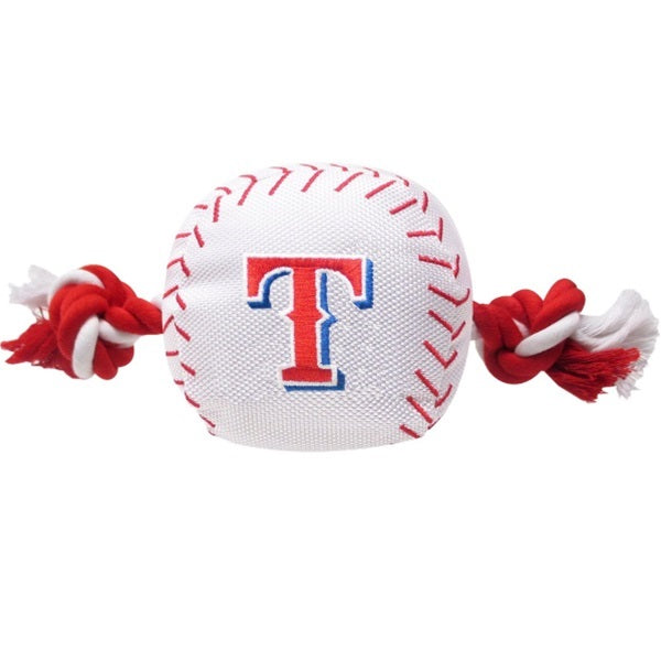 Texas Rangers Nylon Baseball Rope Tug Toy