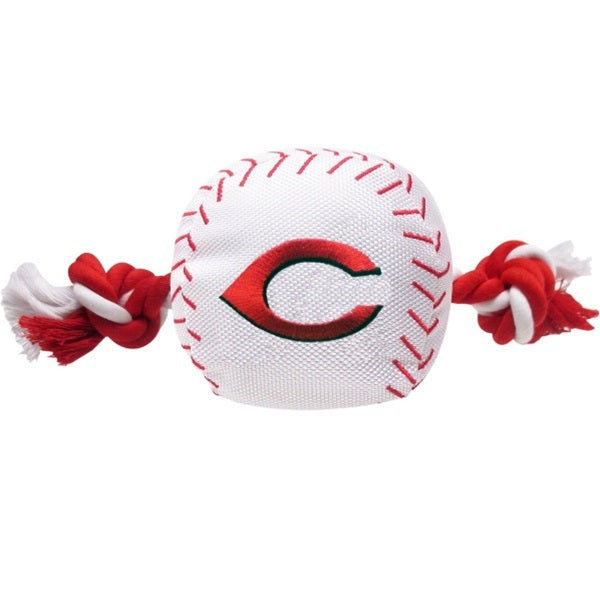 Cincinnati Reds Nylon Baseball Rope Tug Toy