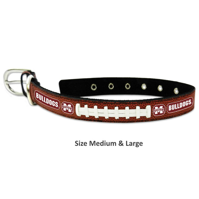 Mississippi State Leather Football Collar