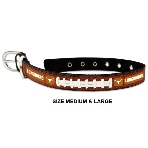 Texas Longhorns Leather Football Collar