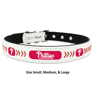 Philadelphia Phillies Leather Baseball Collar
