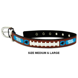 Carolina Panthers Leather Football Collar