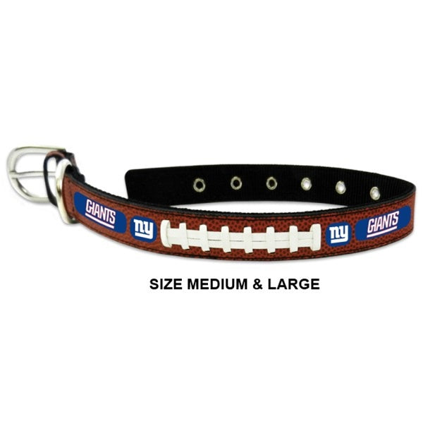 New York Giants Leather Football Collar